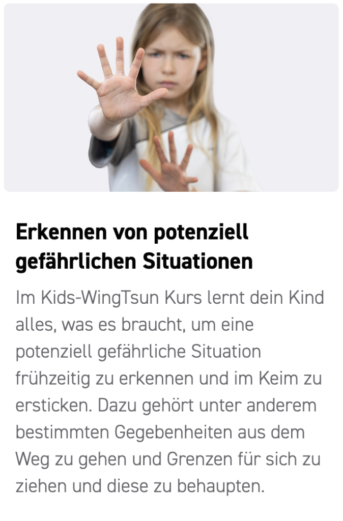 Selbstverteidigung für Kinder